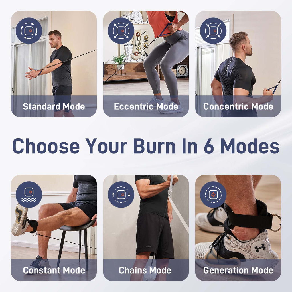  Choose Your Burn In 6 Modes Constant Mode Chains Mode Generation Mode Standard Mode Eccentric Mode Concentric Mode